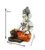 Lord Ganesha Orange Polyresin Idol
