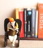 Lord Ganesha Orange Polyresin Idol