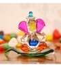 Lord Ganesha Pink Crystal Idol
