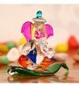 Lord Ganesha Pink Crystal Idol