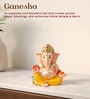Yellow Lord Ganesha Polyresin Idol