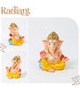 Yellow Lord Ganesha Polyresin Idol