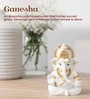 White Lord Ganesha Polyresin idol