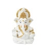 White Lord Ganesha Polyresin idol