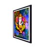 Lord Ganesha Multicolour Canvas & MDF Framed Spiritual Art Print