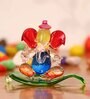 Lord Ganesha Red Crystal Idol