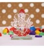 Lord Ganesha Red Crystal Idol