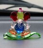 Lord Ganesha Red Crystal Idol