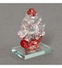 Lord Ganesha Red Crystal Idol