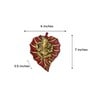Lord Ganesha Red Metal Idol