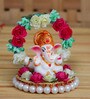 Lord Ganesha Red Metal Idol