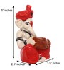 Lord Ganesha Red Polyresin Idol