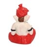 Lord Ganesha Red Polyresin Idol
