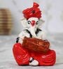 Lord Ganesha Red Polyresin Idol