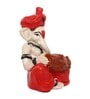 Lord Ganesha Red Polyresin Idol