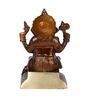 Lord Ganesha Rustic Brass Statue