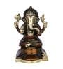Lord Ganesha Rustic Brass Statue