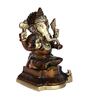 Lord Ganesha Rustic Brass Statue