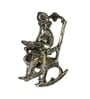 Lord Ganesha Silver Metal Idol