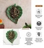 (1Pc) Green Metal Lord Ganesha Idol For Pooja Room, Home Mandir & Spiritual D cor