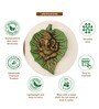 (1Pc) Green Metal Lord Ganesha Idol For Pooja Room, Home Mandir & Spiritual D cor