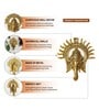(1Pc) Gold Metal Lord Ganesha Idol For Pooja Room, Home Mandir & Spiritual D cor