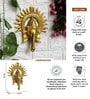 (1Pc) Gold Metal Lord Ganesha Idol For Pooja Room, Home Mandir & Spiritual D cor