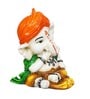 Lord Ganesha White Polyresin Idol