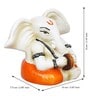Lord Ganesha White Polyresin Idol