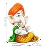 Lord Ganesha White Polyresin Idol