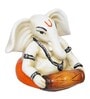 Lord Ganesha White Polyresin Idol