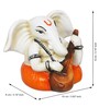 Lord Ganesha White Polyresin Idol