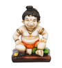 Lord Ganesha White Polyresin Idol