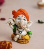 Lord Ganesha White Polyresin Idol