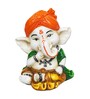 Lord Ganesha White Polyresin Idol