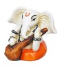 Lord Ganesha White Polyresin Idol