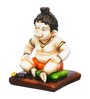 Lord Ganesha White Polyresin Idol