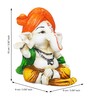 Lord Ganesha White Polyresin Idol