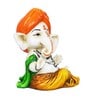 Lord Ganesha White Polyresin Idol
