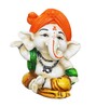 Lord Ganesha White Polyresin Idol