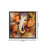 Lord Ganesha With Effect Background Canvas Art Print
