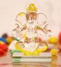 Lord Ganesha Yellow Crystal Idol