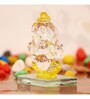 Lord Ganesha Yellow Crystal Idol