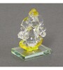 Lord Ganesha Yellow Crystal Idol