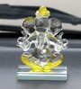 Lord Ganesha Yellow Crystal Idol