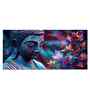Lord Gautam Buddha Floral Canvas Wall Painting
