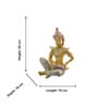 Lord Gautam Buddha Playing Dholak Polyresin Religious Idol 