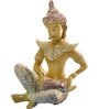 Lord Gautam Buddha Playing Dholak Polyresin Religious Idol 