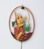 Lord Hanuman 3D Multicolour Iron  Wall Art With Led