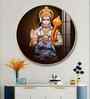 Lord Hanuman Ji And Neem Karoli Baba Acrylic Round Wall Art